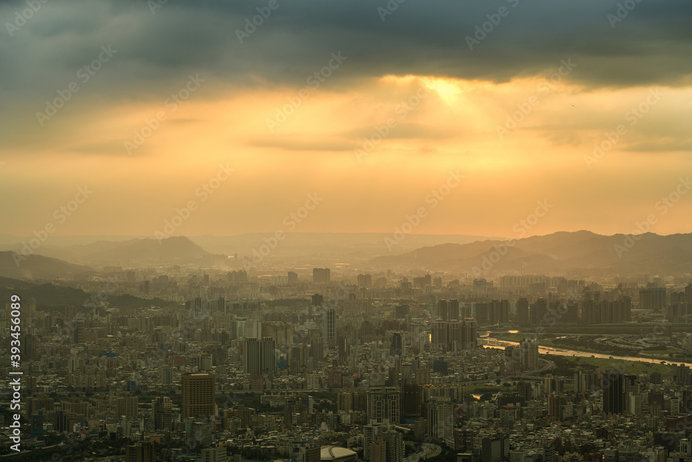 View of Taipei City from Taipei 101 building in Taiwan. View of Taipei City from Taipei 101 building in Taiwan.
