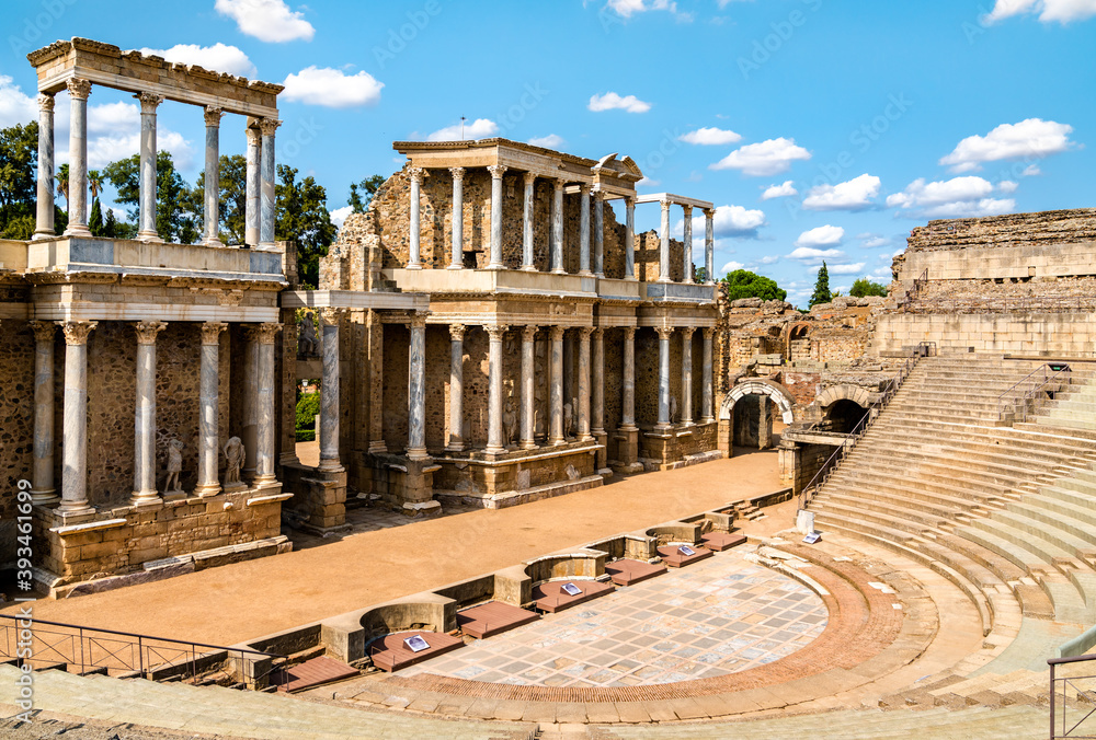 The Roman Theatre of Merida, UNESCO world heritage in Spain