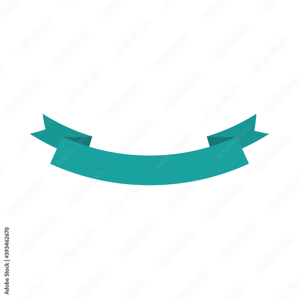 green ribbon decoration ornament blank icon isolated design green ribbon decoration ornament blank icon isolated design