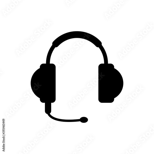 Customer service or customer support headset icon