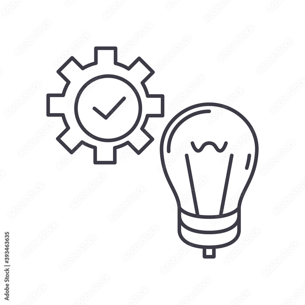 Resolve problem icon, linear isolated illustration, thin line vector, web design sign, outline concept symbol with editable stroke on white background. Resolve problem icon, linear isolated illustration, thin line vector, web design sign, outline concept symbol with editable stroke on white background.