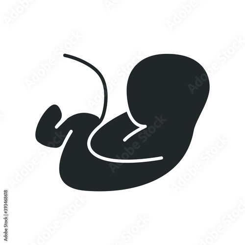 embryo baby icon vector illustration