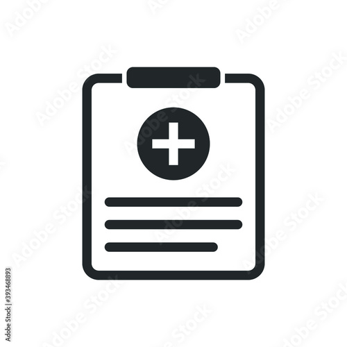 medical history icon vector illustration