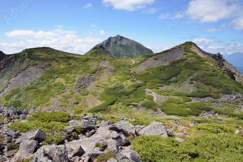 前天狗から見た夏のニペソツ山（北海道・ニペソツ山） 