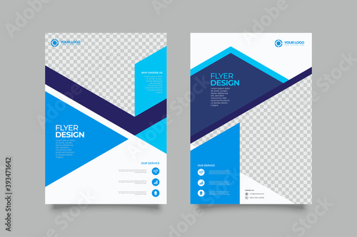 Flyer design. Business brochure template. Annual report cover. Booklet for education, advertisement, presentation, magazine page. a4 size vector illustration