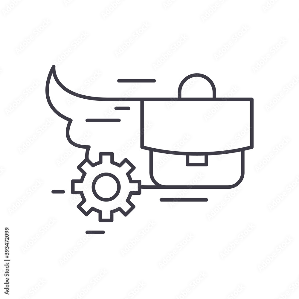 Urgent task icon, linear isolated illustration, thin line vector, web design sign, outline concept symbol with editable stroke on white background. Urgent task icon, linear isolated illustration, thin line vector, web design sign, outline concept symbol with editable stroke on white background.