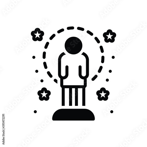 Black solid icon for amazing 