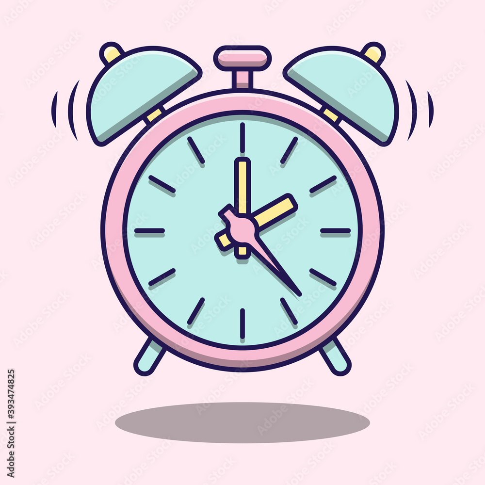 Cute minimal pink alarm clock Cute minimal pink alarm clock