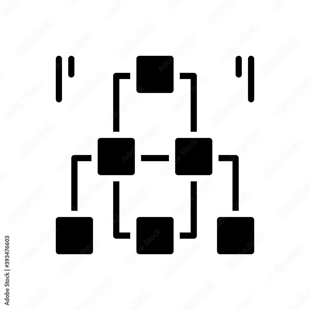 Black solid icon for framework Black solid icon for framework