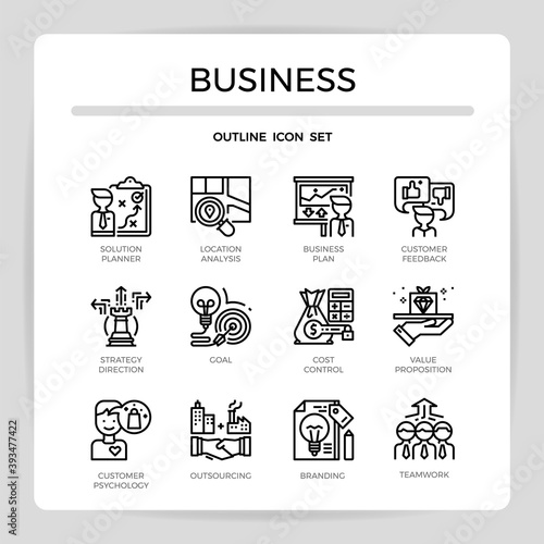 business cencept icon set.