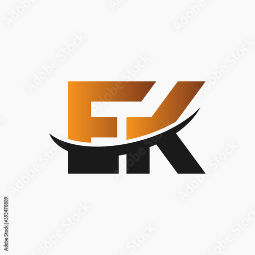 Free Download modern EK letter monogram logo - GFXLoad