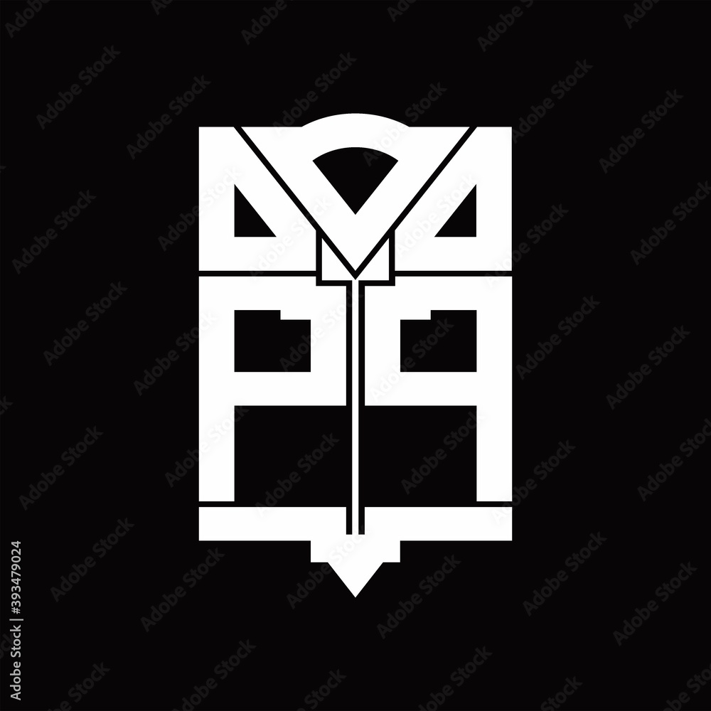 PP Logo monogram with shield emblem shape design template PP Logo monogram with shield emblem shape design template