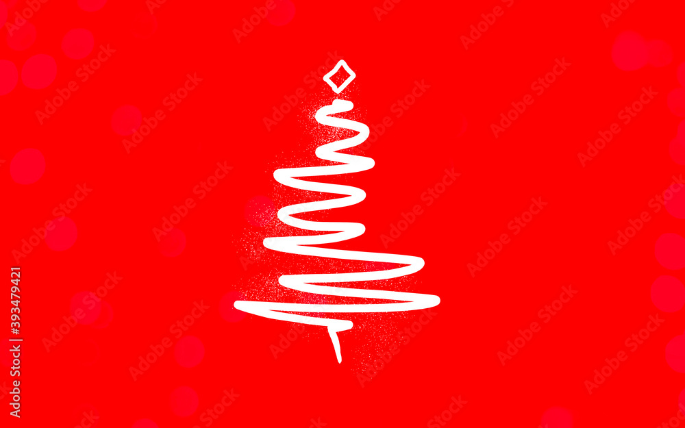 Wallpaper with white Christmas tree on red background with Star ornament on top. Abstract Christmas tree Wallpaper with white Christmas tree on red background with Star ornament on top. Abstract Christmas tree
