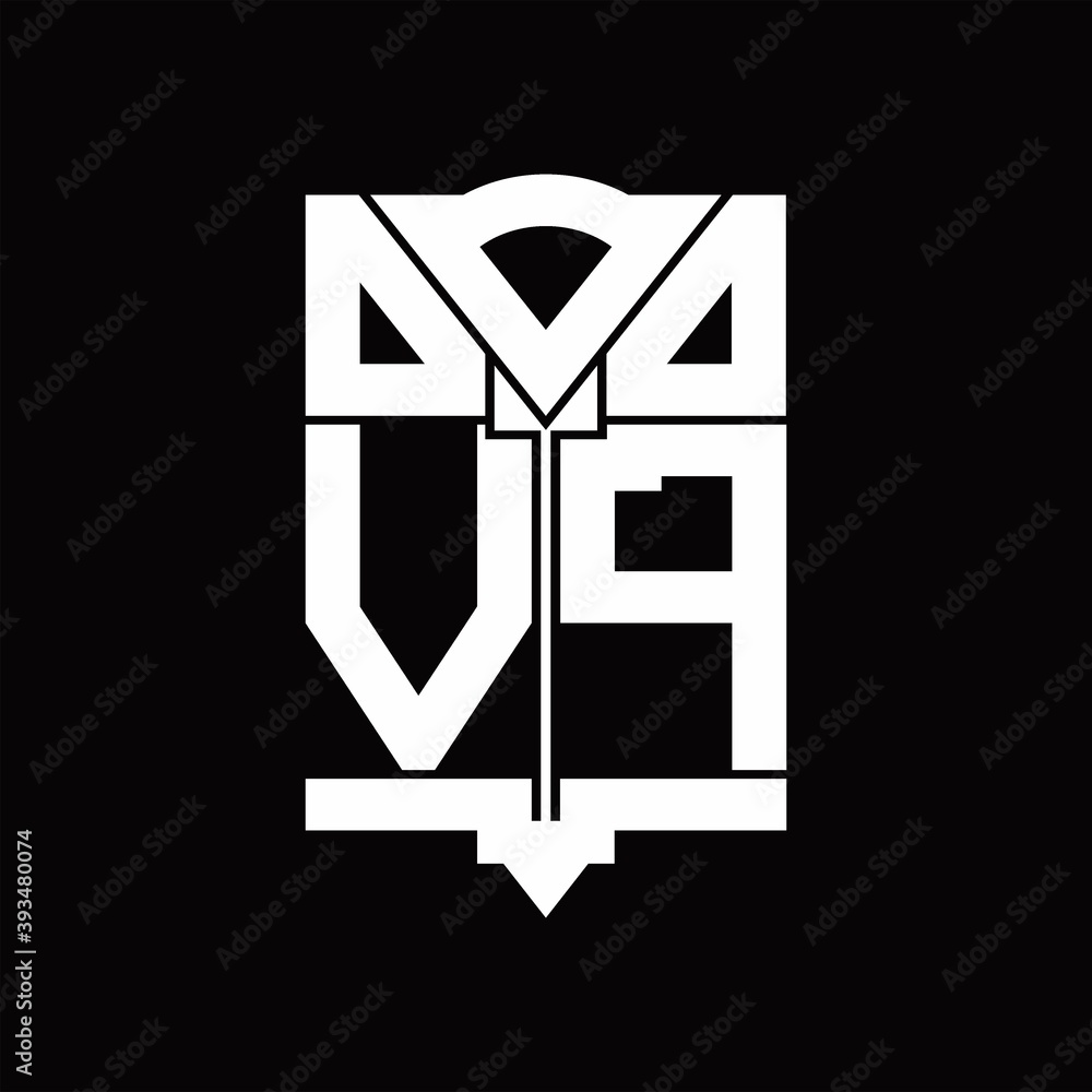 VP Logo monogram with shield emblem shape design template VP Logo monogram with shield emblem shape design template