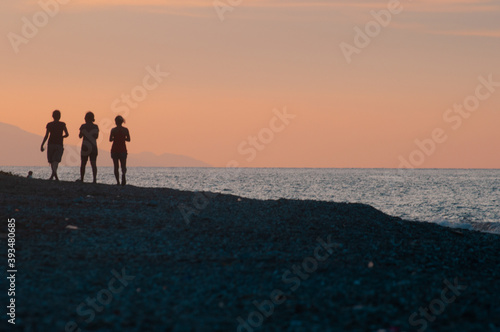 Silhouette and sunset view, Dili Timor Leste