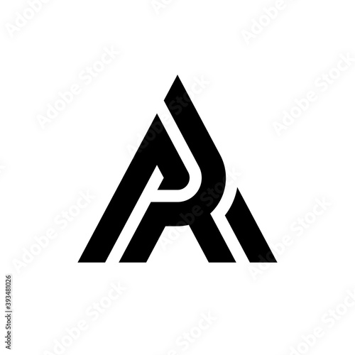 Letter AR RA logo design