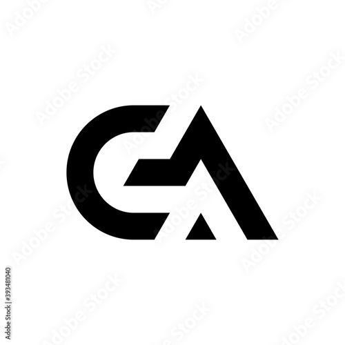 Letter CA logo design