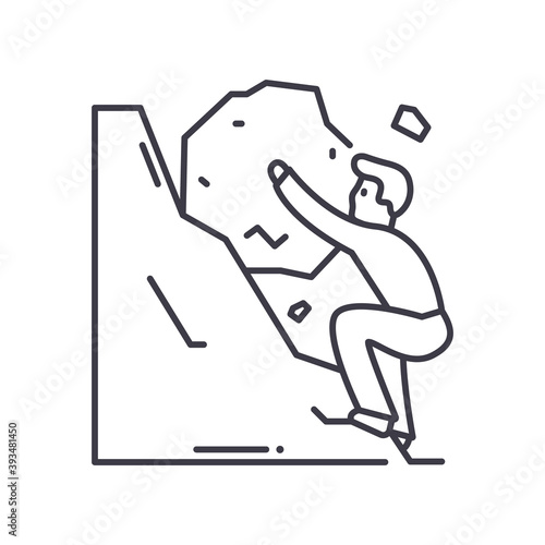 Useless work icon, linear isolated illustration, thin line vector, web design sign, outline concept symbol with editable stroke on white background.