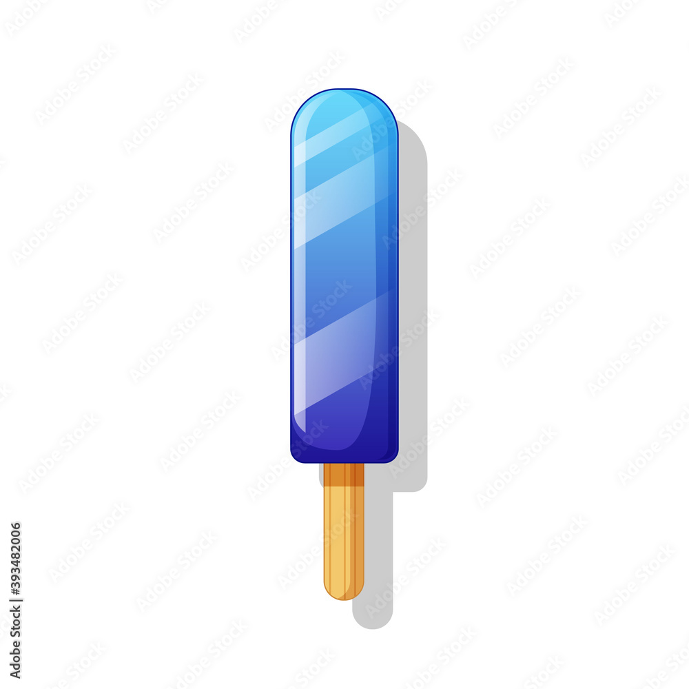 Popsicle vector isolated on white background Popsicle vector isolated on white background