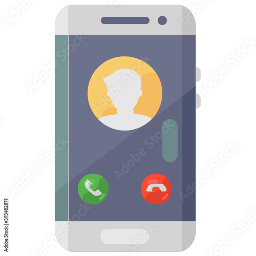
Mobile call vector, conceptual icon of call deflation
