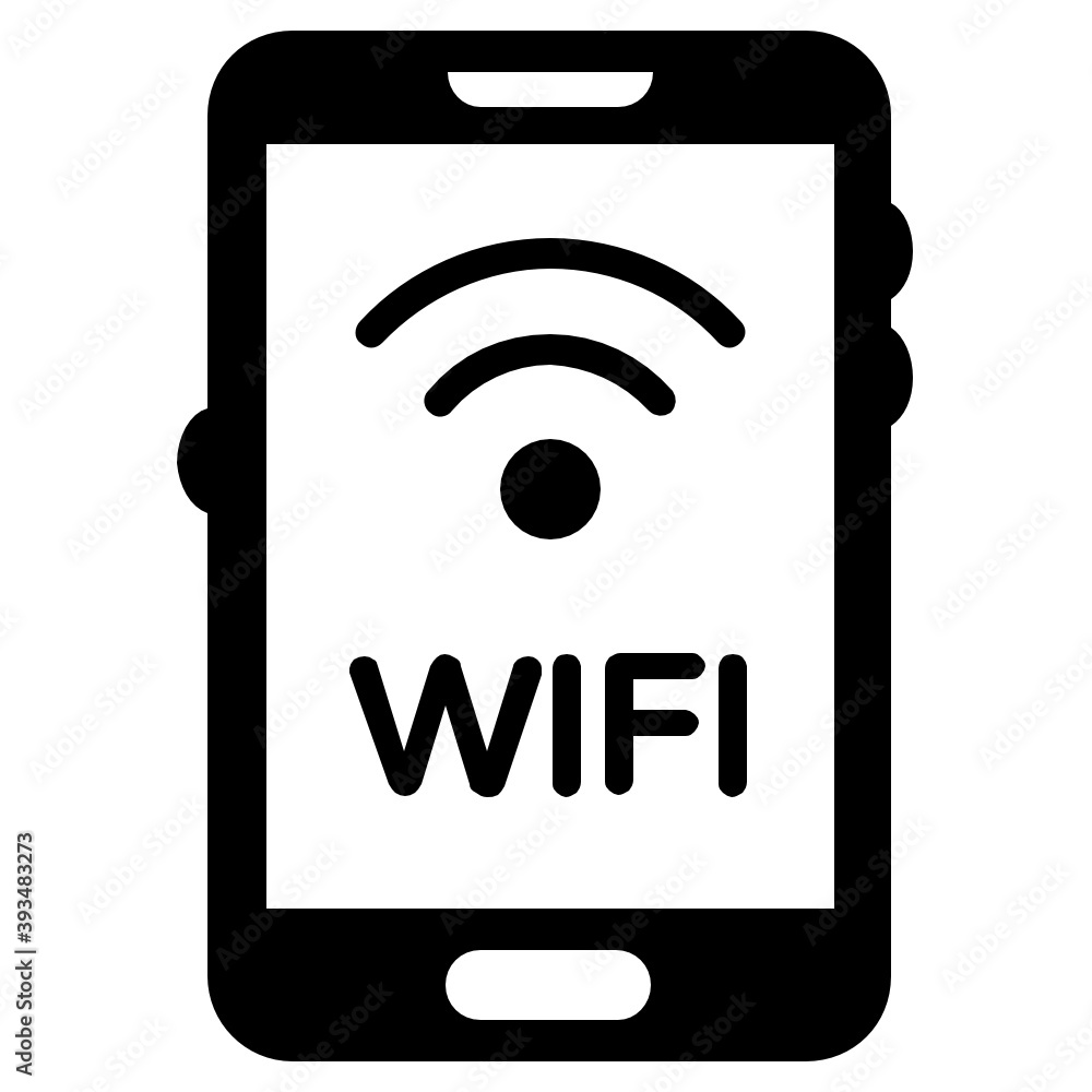 A flat vector of mobile wifi, signals inside smartphone
A flat vector of mobile wifi, signals inside smartphone