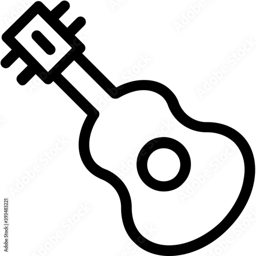 
Guitar Flat Vector Icon 

