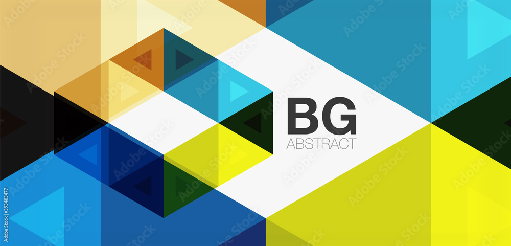 Mosaic triangle pattern abstract background for cover, banner, flyer and poster and other template Mosaic triangle pattern abstract background for cover, banner, flyer and poster and other template