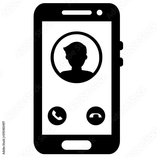
Mobile call vector, conceptual icon of call deflation
