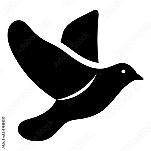 
Flying bird flat icon design, dove flat icon style 
