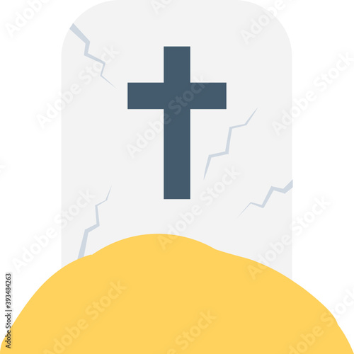 
Gravestone Vector Icon 
