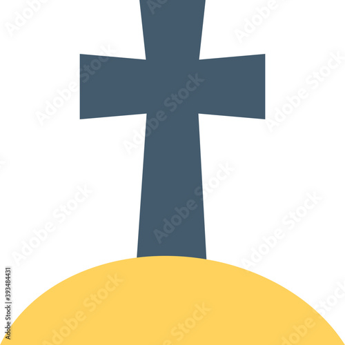 
Gravestone Vector Icon 
