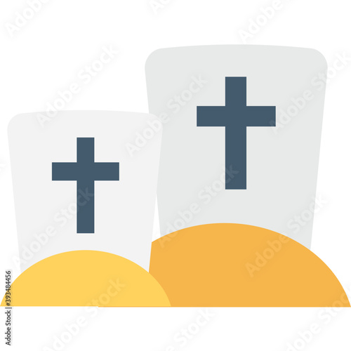 
Gravestone Vector Icon 
