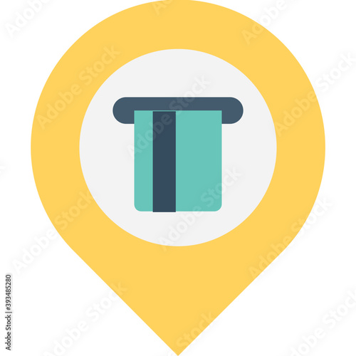 
Atm Location Vector Icon 
