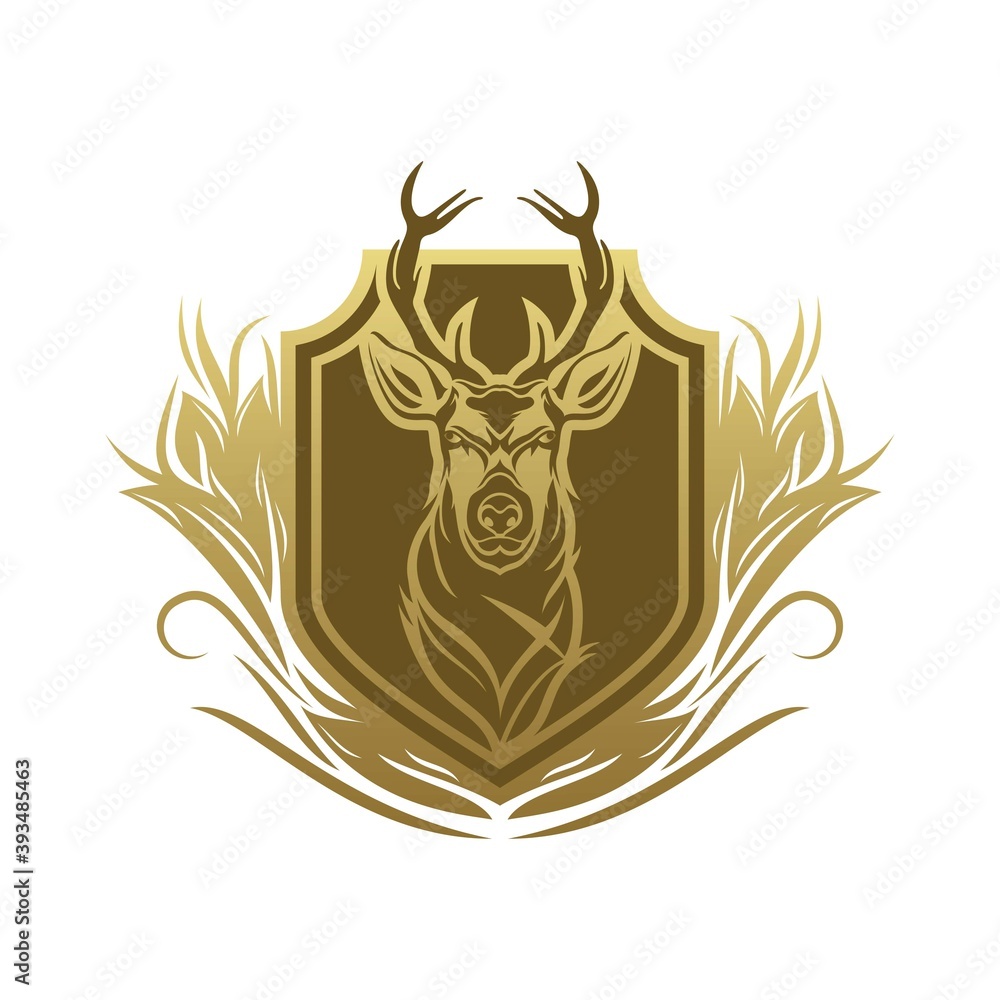 Expedition adventure wild deer logo icon vector template. Premium design wild deer logo. Expedition adventure wild deer logo icon vector template. Premium design wild deer logo.