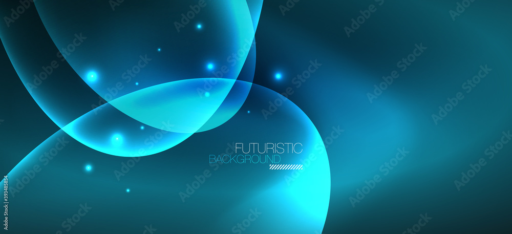 Neon ellipses abstract backgrounds. Shiny bright round shapes glowing in the dark. Vector futuristic illustrations for covers, banners, flyers and posters and other Neon ellipses abstract backgrounds. Shiny bright round shapes glowing in the dark. Vector futuristic illustrations for covers, banners, flyers and posters and other