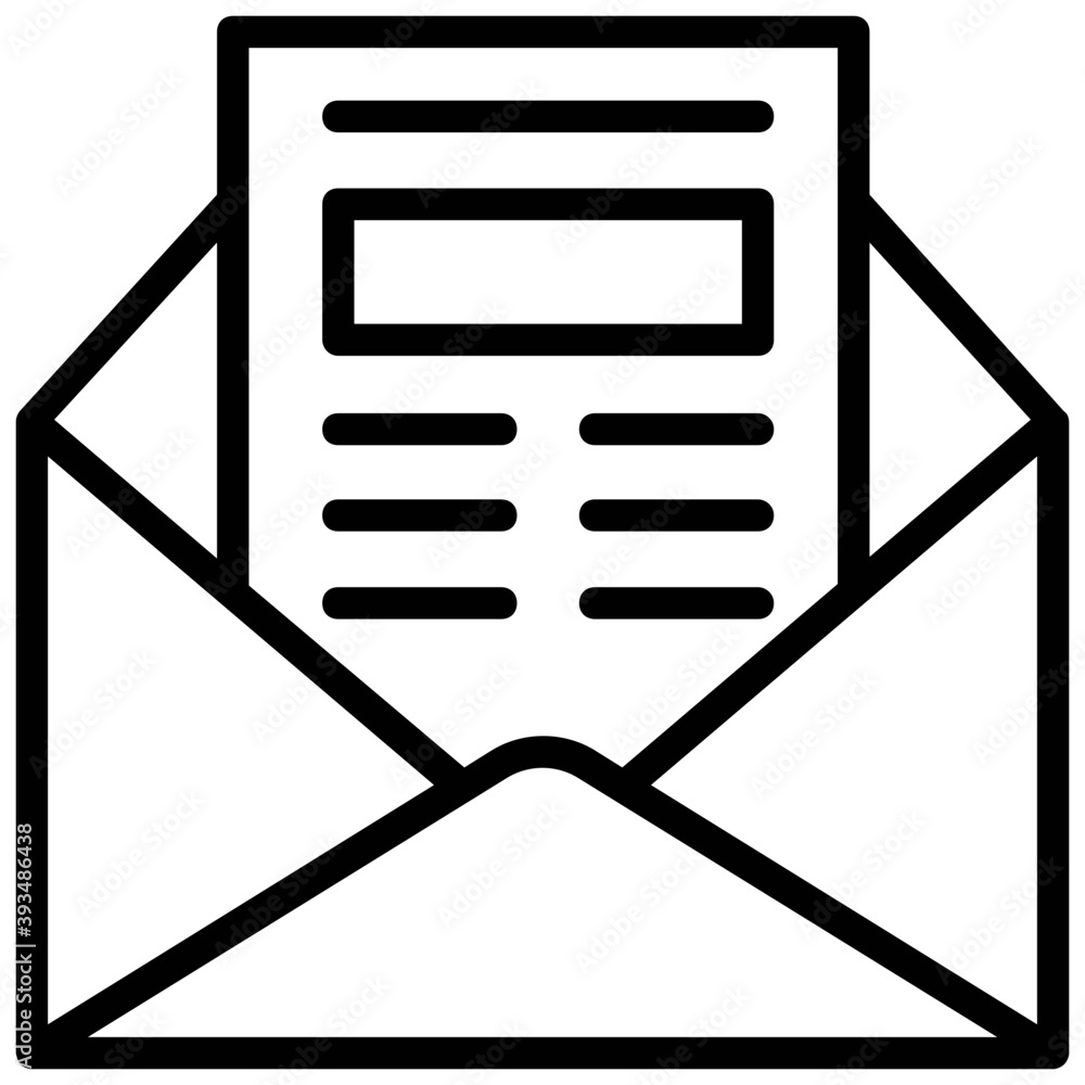 Document, email. The open envelope containing letter correspondence
Document, email. The open envelope containing letter correspondence