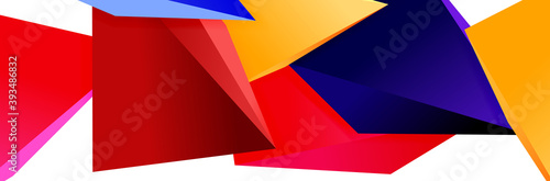 Free Download Triangle mosaic abstract background, 3d triangular low poly shapes. Geometric vector illustration for covers, banners, flyers and posters and other - GFXLoad