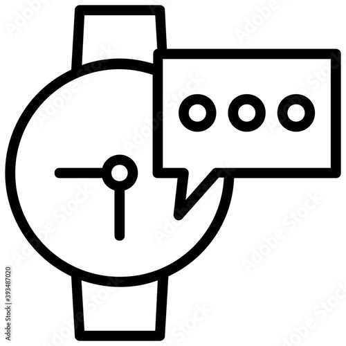 
Smartwatch and chat, iwatch conversation 
