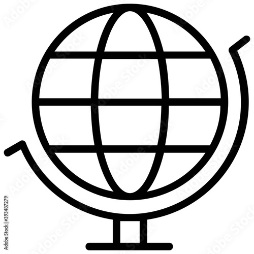 Globe line icon