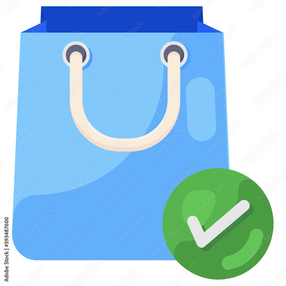 Trendy vector design of shopping complete icon
Trendy vector design of shopping complete icon