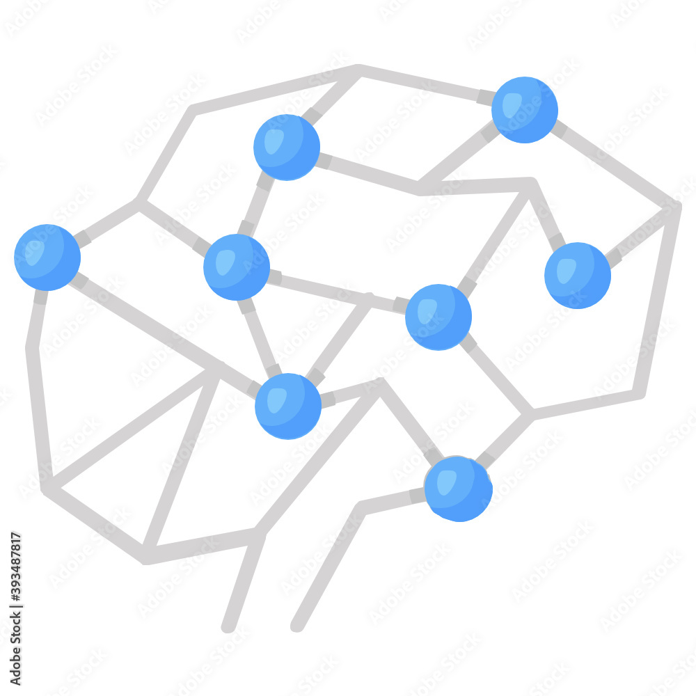 Abstract artificial brain vector, neural network icon
Abstract artificial brain vector, neural network icon