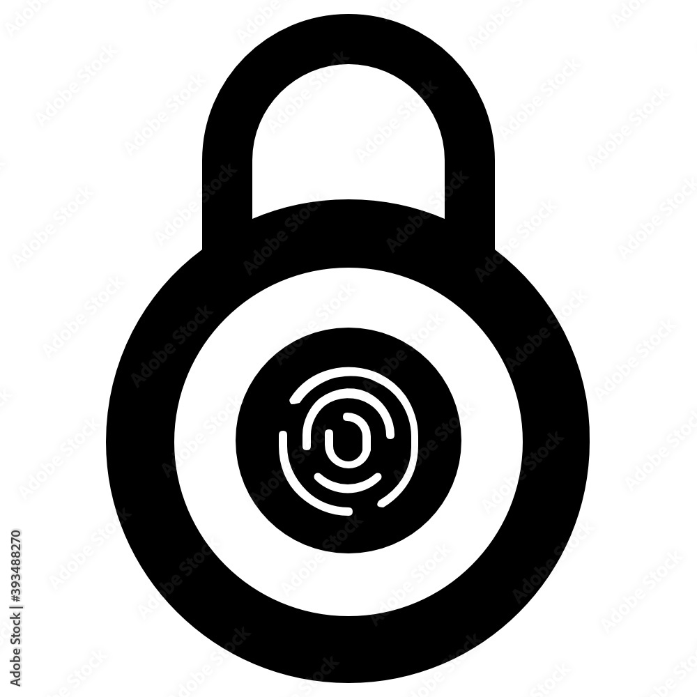 Flat icon of fingerprint lock, biometry editable vector
Flat icon of fingerprint lock, biometry editable vector
