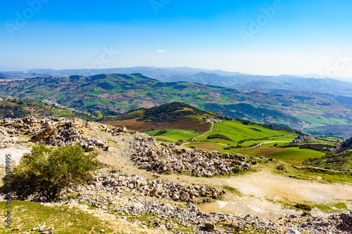 Mountain landscape Torcal de Antequera, Spain