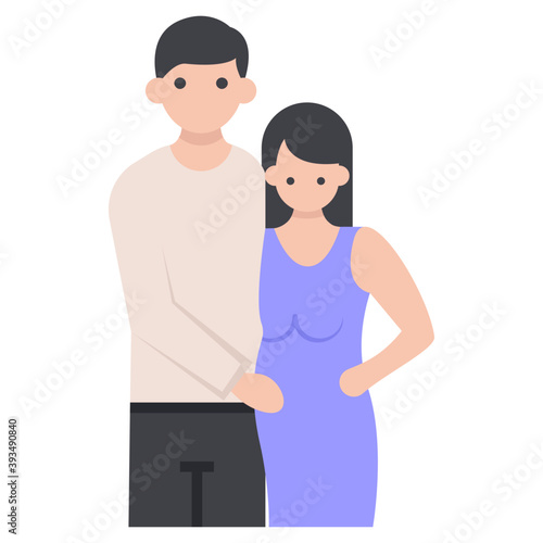 Romantic Couple Vector 