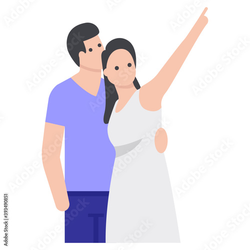 Romantic Couple Vector 