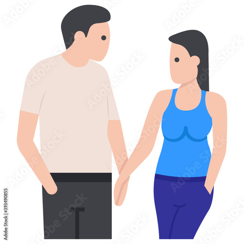 Couple Discussion Vector 