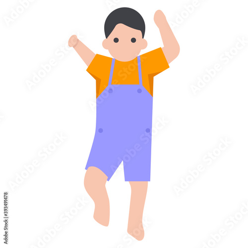 Child Playing Vector 