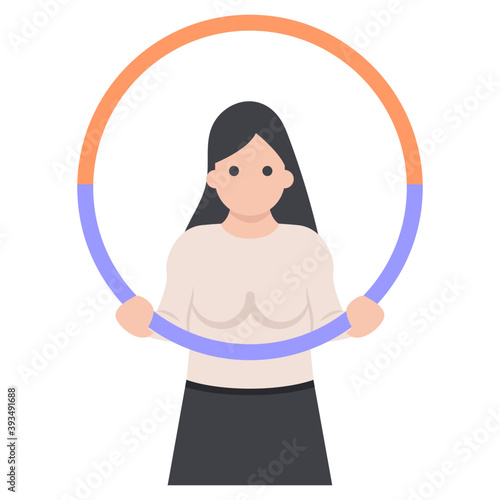 Gymnastic Girl Vector 