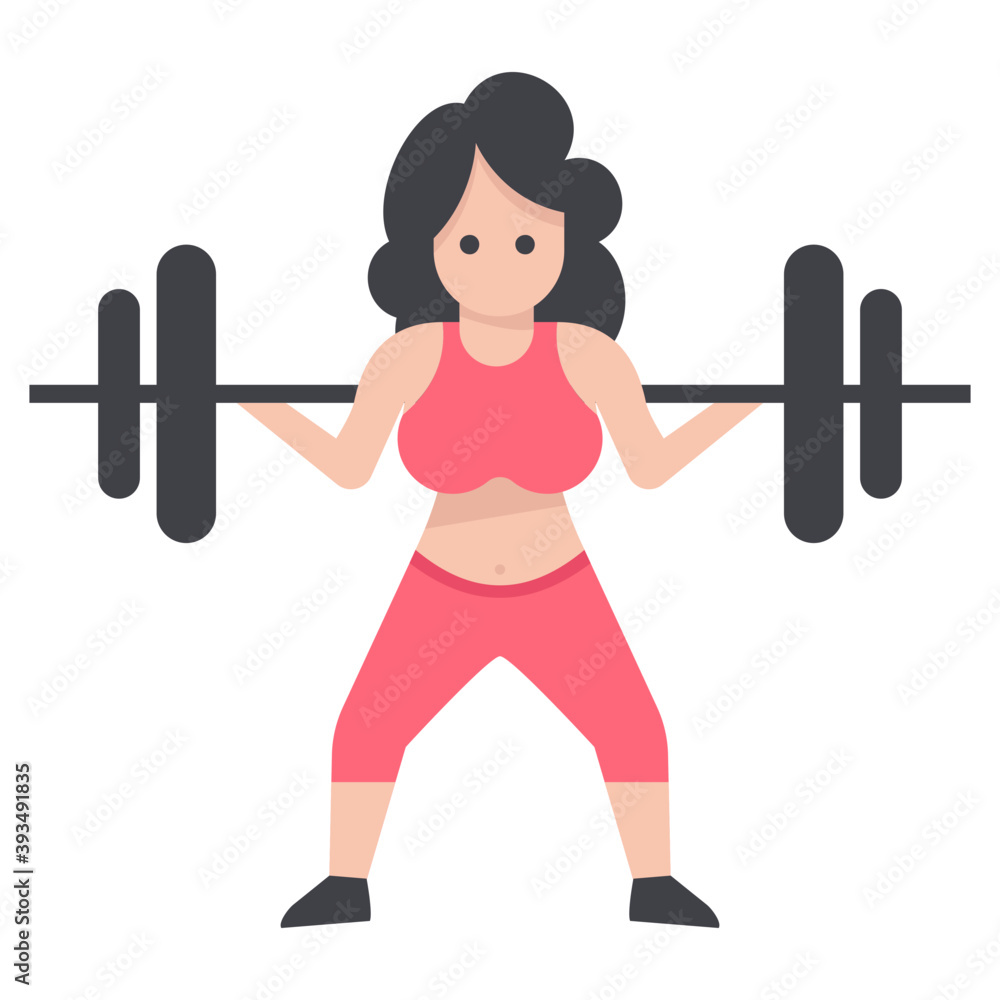 Female Bodybuilder Vector Female Bodybuilder Vector