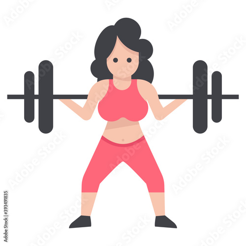 Female Bodybuilder Vector 